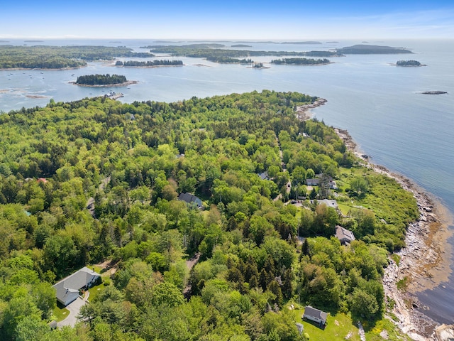 18 Patricia Ln, Saint George, ME 04859 - bird's eye view of a large body of water and a heavily wooded area