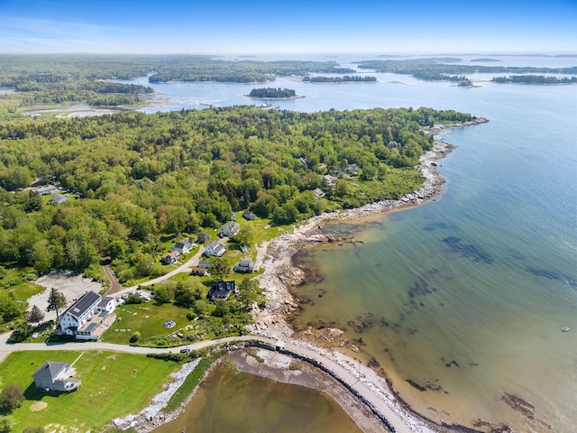 18 Patricia Ln, Saint George, ME 04859 - bird's eye view of a large body of water and a heavily wooded area