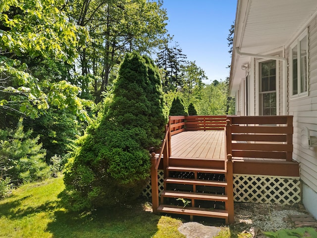 18 Patricia Ln, Saint George, ME 04859 - view of wooden terrace