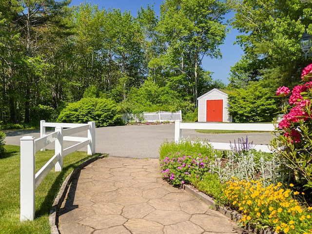 18 Patricia Ln, Saint George, ME 04859 - view of patio / terrace featuring a storage shed