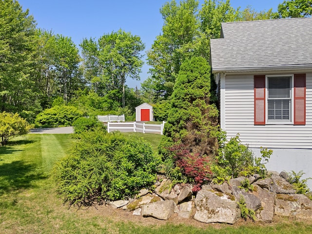 18 Patricia Ln, Saint George, ME 04859 - view of yard featuring a storage unit