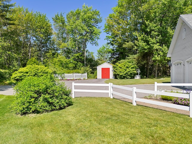 18 Patricia Ln, Saint George, ME 04859 - view of yard with a shed and a garage