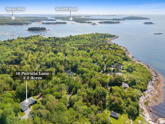 18 Patricia Ln, Saint George, ME 04859 - aerial view of a large body of water and a forest