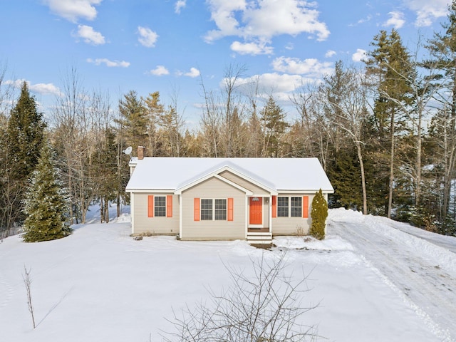 view of front of property