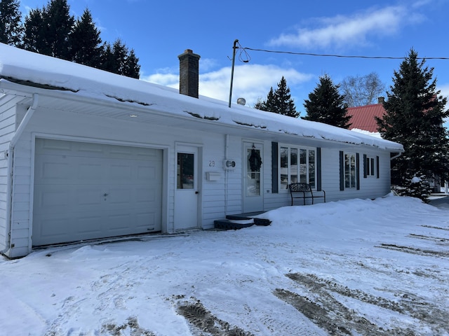 ranch-style house with a garage