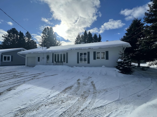 view of ranch-style home