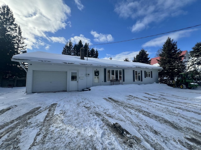 ranch-style house with a garage