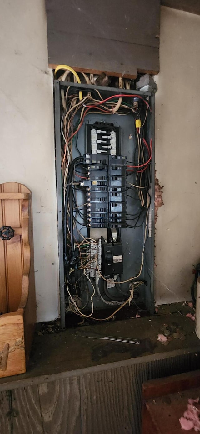 utility room with electric panel