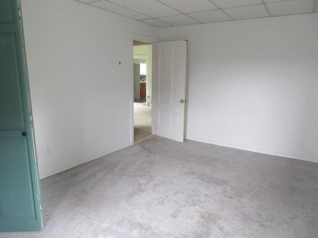 236 Frenchs Mill Rd, Sangerville, ME 04479 - carpeted empty room featuring a paneled ceiling