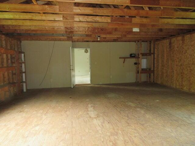 236 Frenchs Mill Rd, Sangerville, ME 04479 - garage featuring water heater