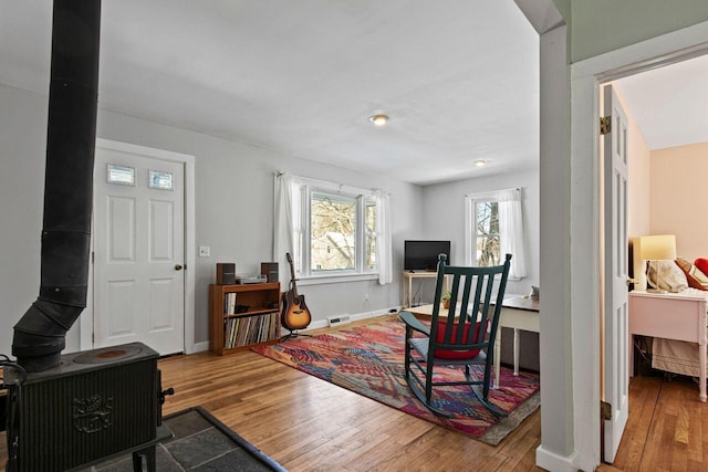 interior space featuring hardwood / wood-style flooring