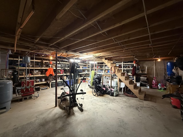 view of basement