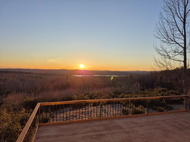 528 W Rd, Belgrade, ME 04917 - view of deck at dusk