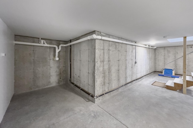 view of basement