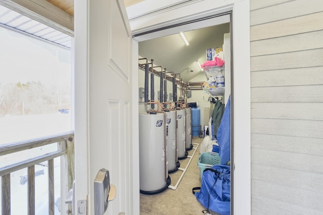 interior space with water heater