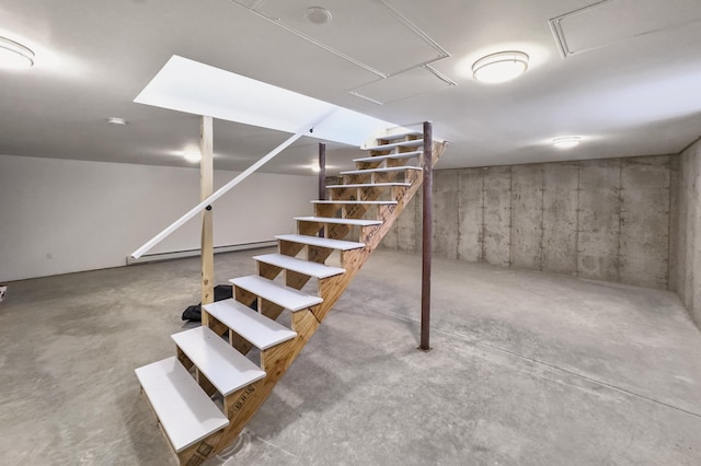 view of basement
