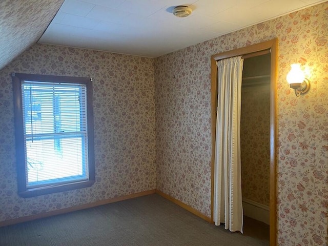 unfurnished room with carpet flooring