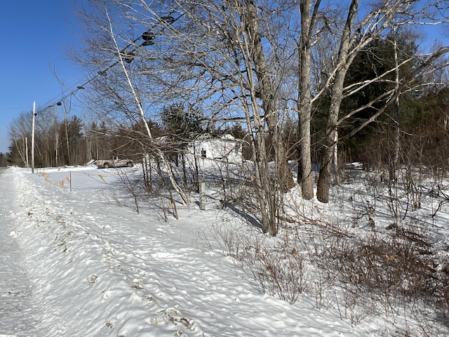 view of snowy yard