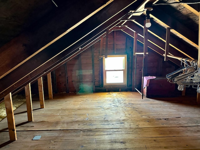 view of attic