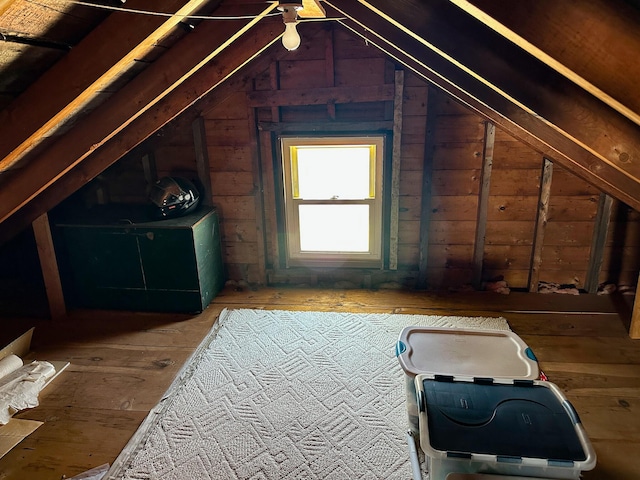 view of attic