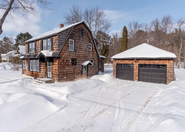 view of snowy exterior