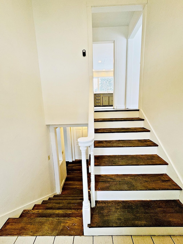 view of stairway