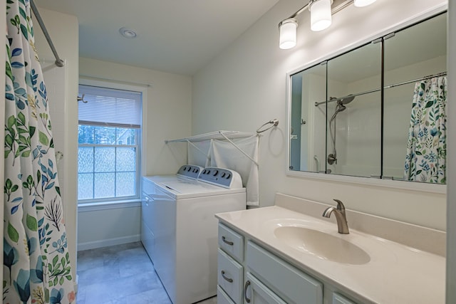 26 Townsend Ln, Boothbay, ME 04537 - laundry area with laundry area, a sink, recessed lighting, and washing machine and clothes dryer