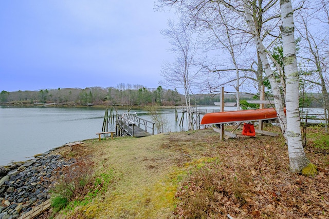 26 Townsend Ln, Boothbay, ME 04537 - dock area with a water view