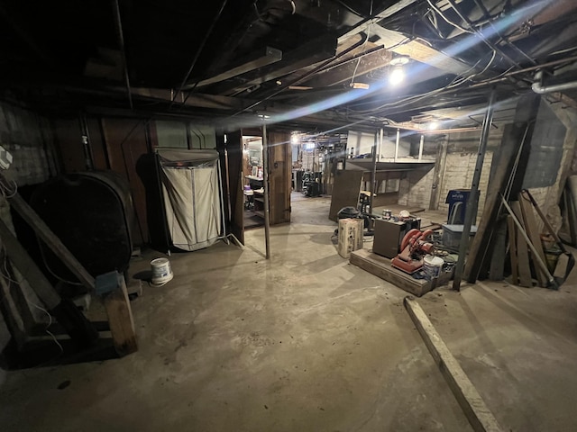 view of basement