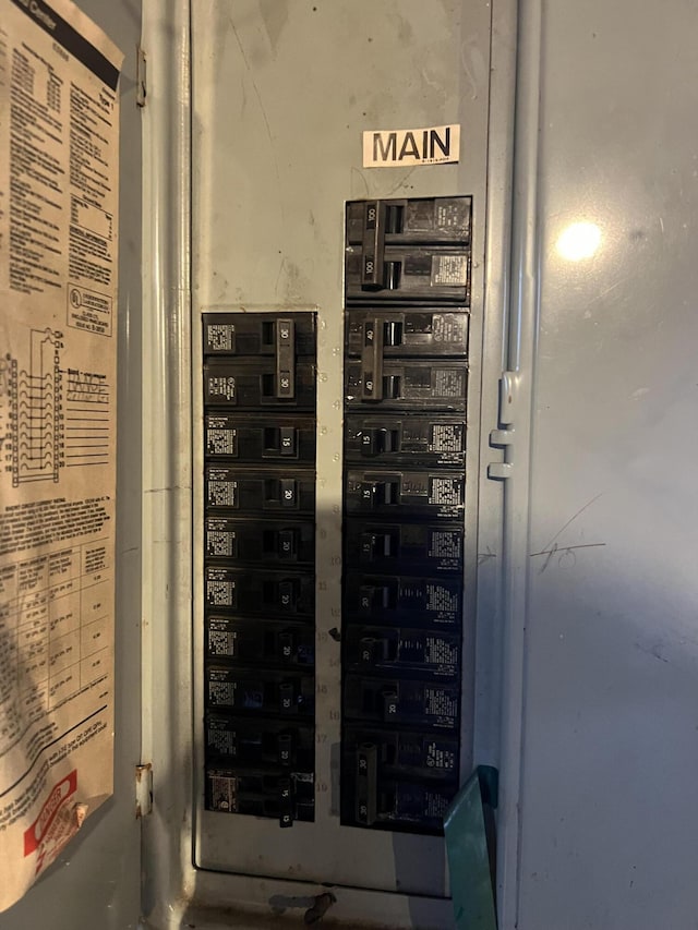 utility room featuring electric panel