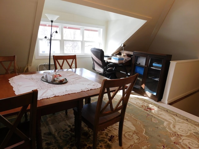 view of dining room