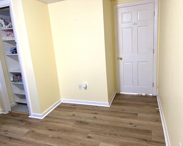 hall featuring hardwood / wood-style floors