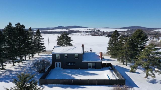 28 Grendell Rd, Mapleton, ME 04757 - exterior space with a mountain view
