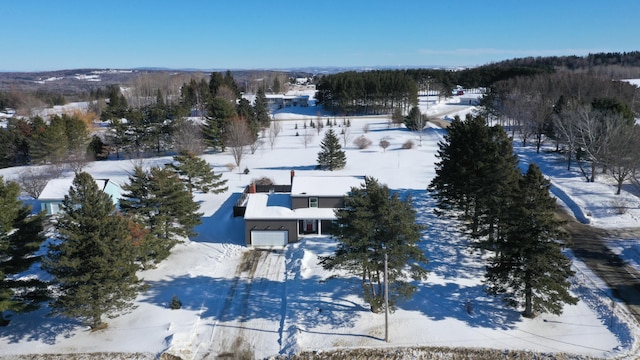 28 Grendell Rd, Mapleton, ME 04757 - view of snowy aerial view
