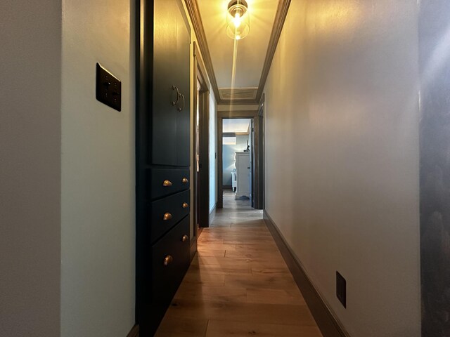 28 Grendell Rd, Mapleton, ME 04757 - corridor with hardwood / wood-style flooring