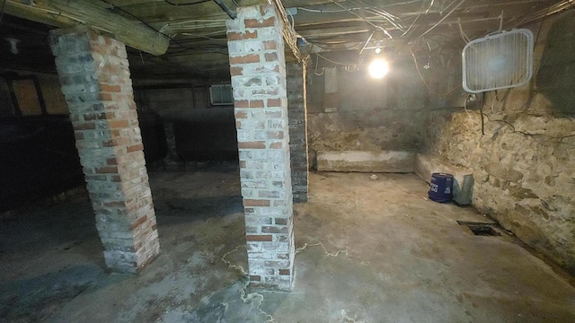 view of basement