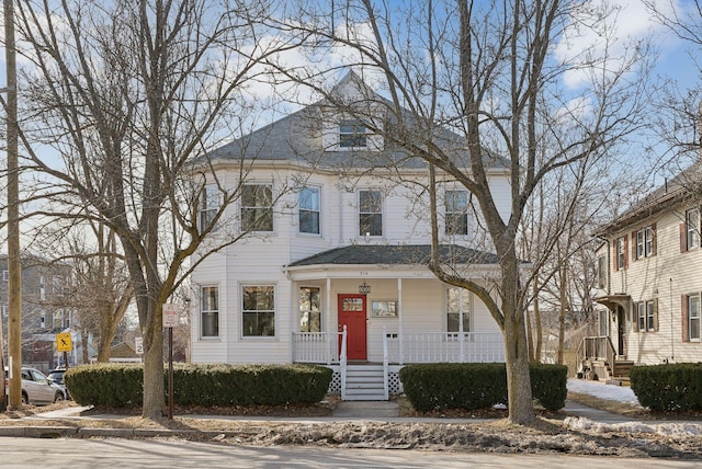 view of front facade with a porch