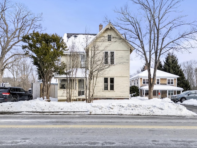 victorian house with a chimney