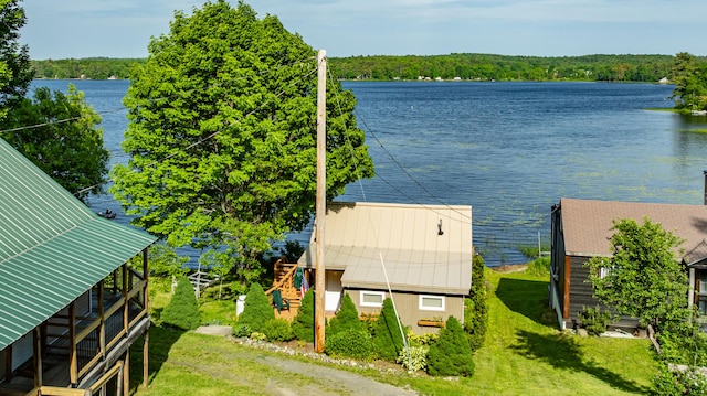2AND3 Blue Heron Ln, Winslow, ME 04901 - drone / aerial view of a nearby body of water