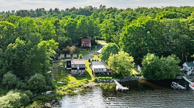 2AND3 Blue Heron Ln, Winslow, ME 04901 - bird's eye view of a nearby body of water and a heavily wooded area