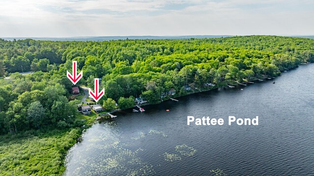 2AND3 Blue Heron Ln, Winslow, ME 04901 - view of property location with a large body of water and a heavily wooded area