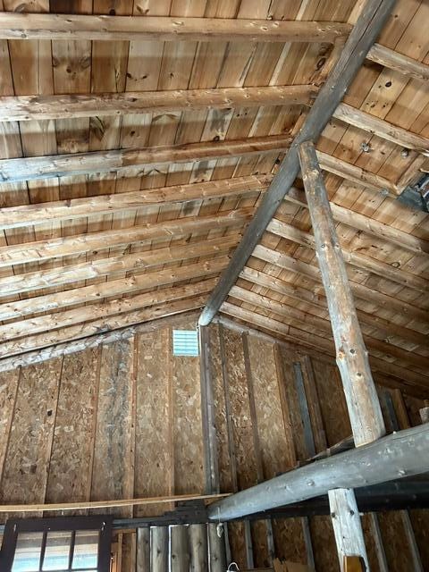 view of attic