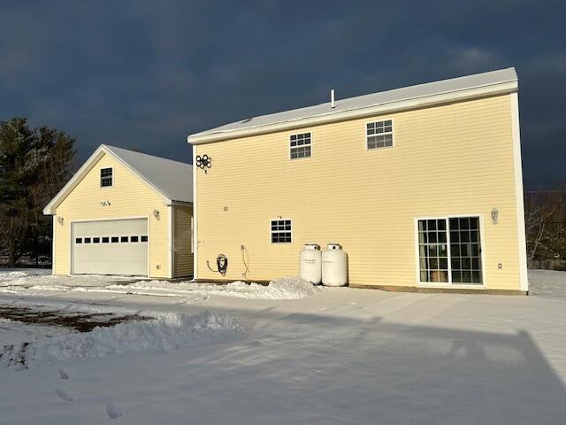 view of snowy exterior