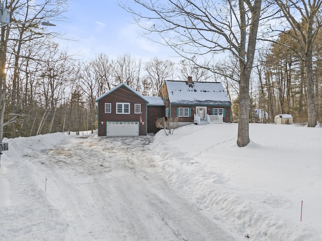 view of front of house featuring a garage