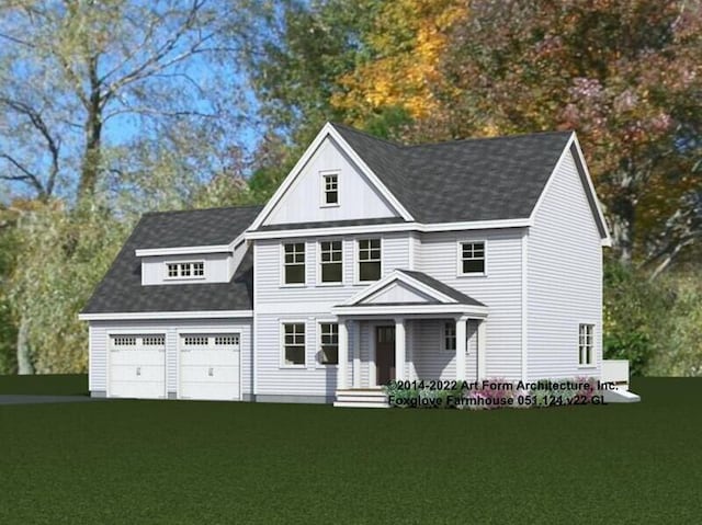 287 Goodwin Rd, Eliot, ME 03903 - view of front of property with a front lawn, a porch, and a shingled roof