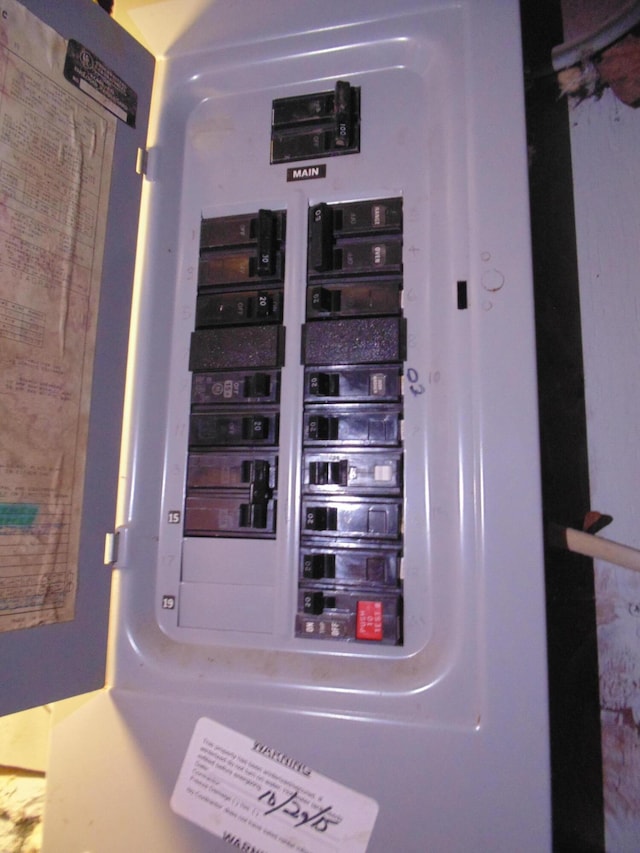 utility room featuring electric panel