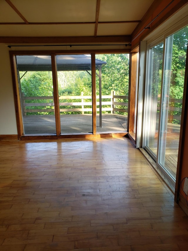 329 Hancock St, Bangor, ME 04401 - empty room with wood finished floors