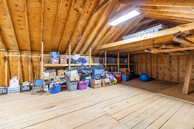 view of attic