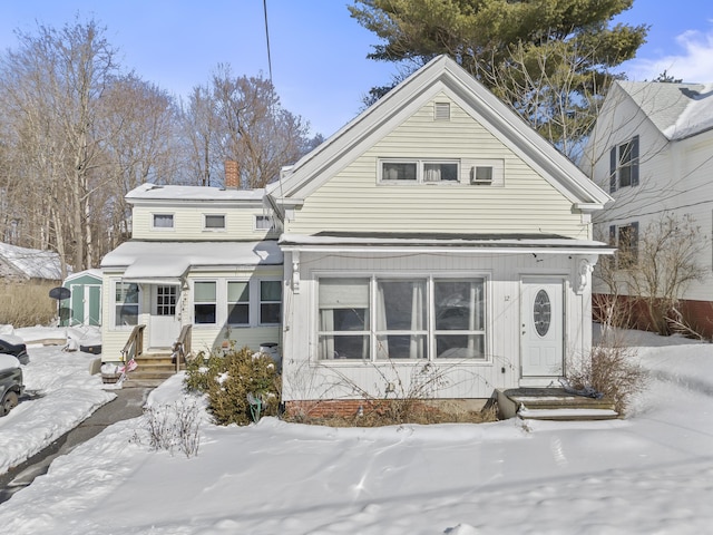 view of front of home