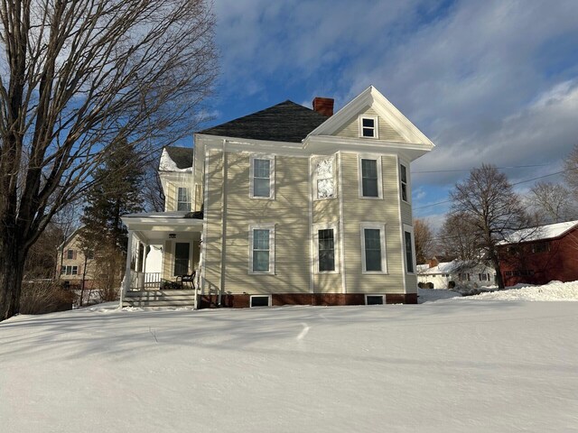 98 Fountain St, Bangor, ME 04401 - exterior space featuring covered porch